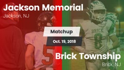 Matchup: Jackson Memorial vs. Brick Township  2018