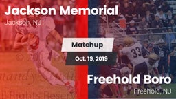 Matchup: Jackson Memorial vs. Freehold Boro  2019