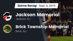 Recap: Jackson Memorial  vs. Brick Township Memorial  2019