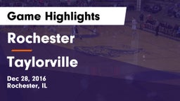 Rochester  vs Taylorville Game Highlights - Dec 28, 2016