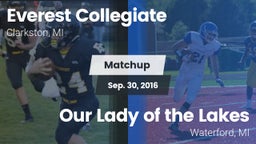 Matchup: Everest Collegiate vs. Our Lady of the Lakes  2016