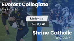 Matchup: Everest Collegiate vs. Shrine Catholic  2016