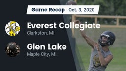 Recap: Everest Collegiate  vs. Glen Lake   2020