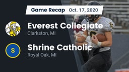 Recap: Everest Collegiate  vs. Shrine Catholic  2020