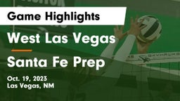 West Las Vegas  vs Santa Fe Prep Game Highlights - Oct. 19, 2023