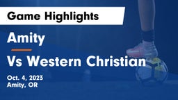 Amity  vs Vs Western Christian Game Highlights - Oct. 4, 2023