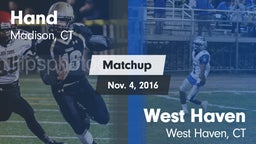 Matchup: Hand  vs. West Haven  2016
