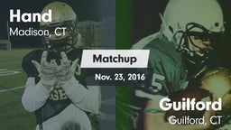 Matchup: Hand  vs. Guilford  2016