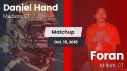 Matchup: Daniel Hand High vs. Foran  2018