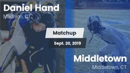 Matchup: Daniel Hand High vs. Middletown  2019
