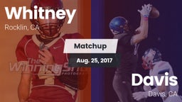 Matchup: Whitney  vs. Davis  2017