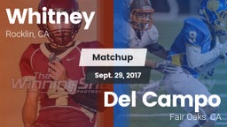 Matchup: Whitney  vs. Del Campo  2017