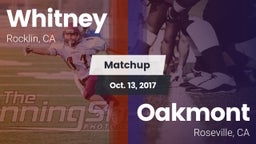 Matchup: Whitney  vs. Oakmont  2017