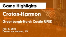 Croton-Harmon  vs Greenburgh-North Castle UFSD Game Highlights - Jan. 8, 2022
