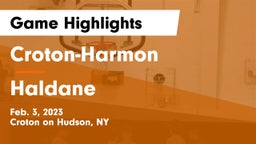 Croton-Harmon  vs Haldane  Game Highlights - Feb. 3, 2023