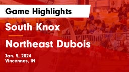 South Knox  vs Northeast Dubois  Game Highlights - Jan. 5, 2024