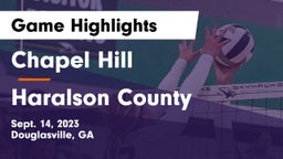 Chapel Hill  vs Haralson County  Game Highlights - Sept. 14, 2023
