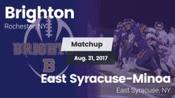 Matchup: Brighton  vs. East Syracuse-Minoa  2017