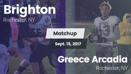 Matchup: Brighton  vs. Greece Arcadia  2017