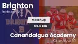 Matchup: Brighton  vs. Canandaigua Academy  2017