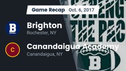 Recap: Brighton  vs. Canandaigua Academy  2017