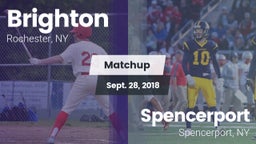 Matchup: Brighton  vs. Spencerport  2018