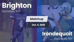 Matchup: Brighton  vs. Irondequoit  2018