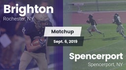 Matchup: Brighton  vs. Spencerport  2019