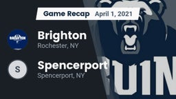 Recap: Brighton  vs. Spencerport  2021