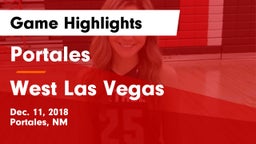 Portales  vs West Las Vegas Game Highlights - Dec. 11, 2018