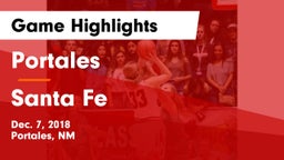 Portales  vs Santa Fe  Game Highlights - Dec. 7, 2018