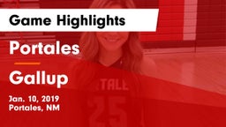 Portales  vs Gallup  Game Highlights - Jan. 10, 2019