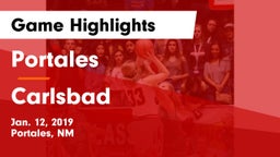 Portales  vs Carlsbad  Game Highlights - Jan. 12, 2019