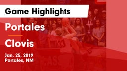 Portales  vs Clovis Game Highlights - Jan. 25, 2019