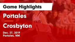 Portales  vs Crosbyton  Game Highlights - Dec. 27, 2019