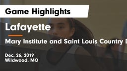 Lafayette  vs Mary Institute and Saint Louis Country Day School Game Highlights - Dec. 26, 2019