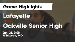 Lafayette  vs Oakville Senior High Game Highlights - Jan. 21, 2020