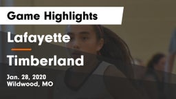 Lafayette  vs Timberland  Game Highlights - Jan. 28, 2020