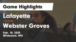 Lafayette  vs Webster Groves  Game Highlights - Feb. 18, 2020