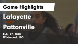Lafayette  vs Pattonville  Game Highlights - Feb. 27, 2020