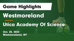 Westmoreland  vs Utica Academy Of Science Game Highlights - Oct. 20, 2023