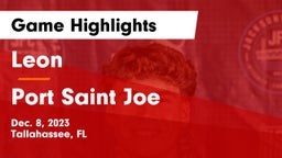 Leon  vs Port Saint Joe Game Highlights - Dec. 8, 2023