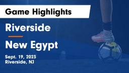 Riverside  vs New Egypt  Game Highlights - Sept. 19, 2023