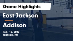 East Jackson  vs Addison  Game Highlights - Feb. 10, 2022