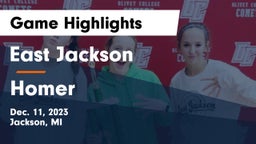 East Jackson  vs Homer  Game Highlights - Dec. 11, 2023