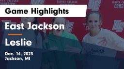East Jackson  vs Leslie  Game Highlights - Dec. 14, 2023