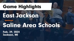 East Jackson  vs Saline Area Schools Game Highlights - Feb. 29, 2024
