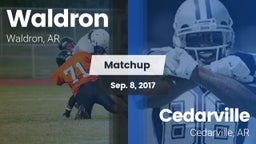 Matchup: Waldron  vs. Cedarville  2017