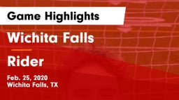 Wichita Falls  vs Rider  Game Highlights - Feb. 25, 2020