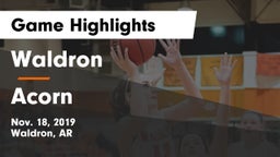 Waldron  vs Acorn Game Highlights - Nov. 18, 2019